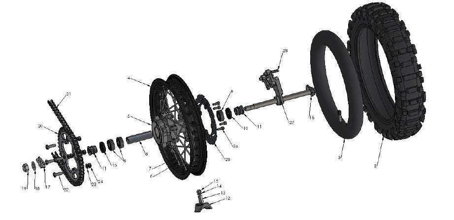 SPROCKET - 42T ALUM — diagram reference