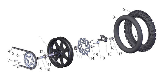 2022 Cobra CX50 JR - WHEEL - REAR