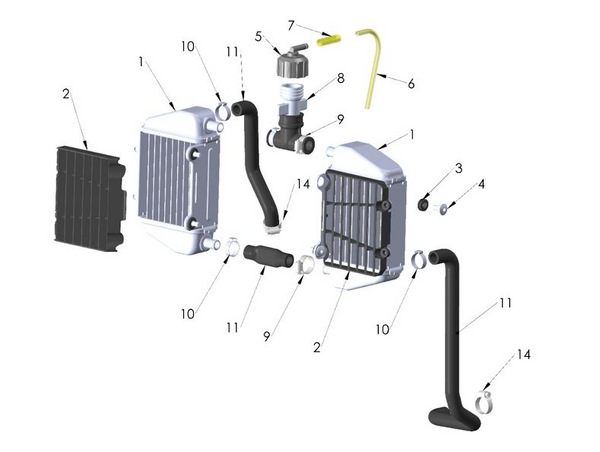 2021 Cobra CX50 SRX KING - COOLING SYSTEM