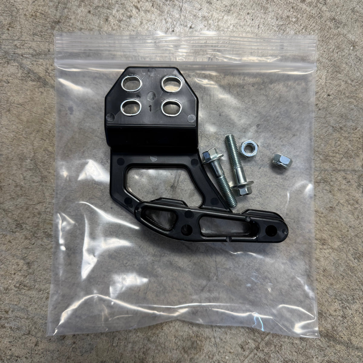 KIT - CHAIN GUIDE BOTTOM, SIDE, AND HARDWARE Slide Slider REAR block