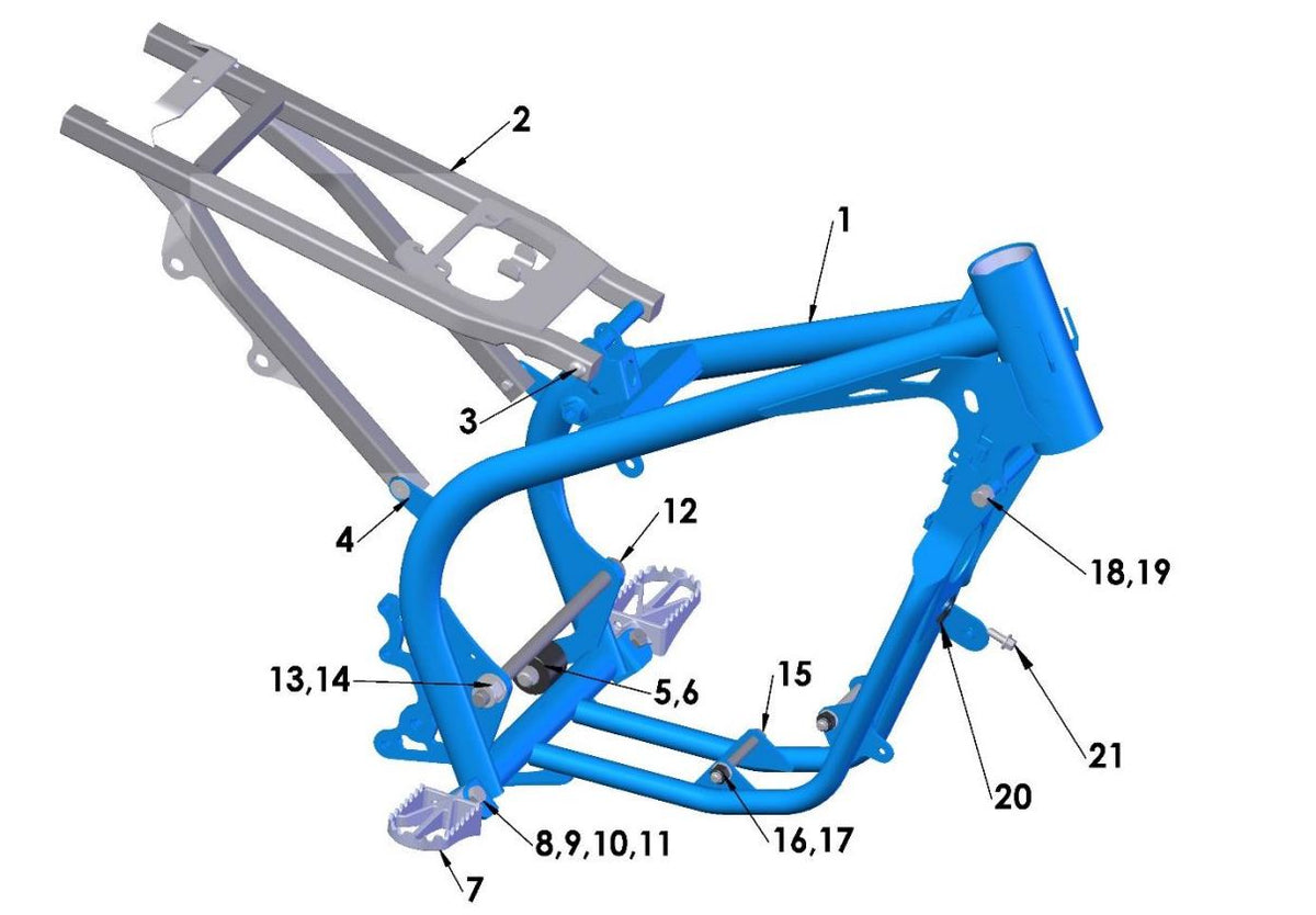 FRAME - GRAY - CX65 2019 — diagram reference