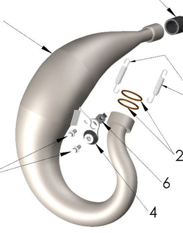 EXPANSION CHAMBER - 2025 and newer KING and FWE CX50 exhaust pipe