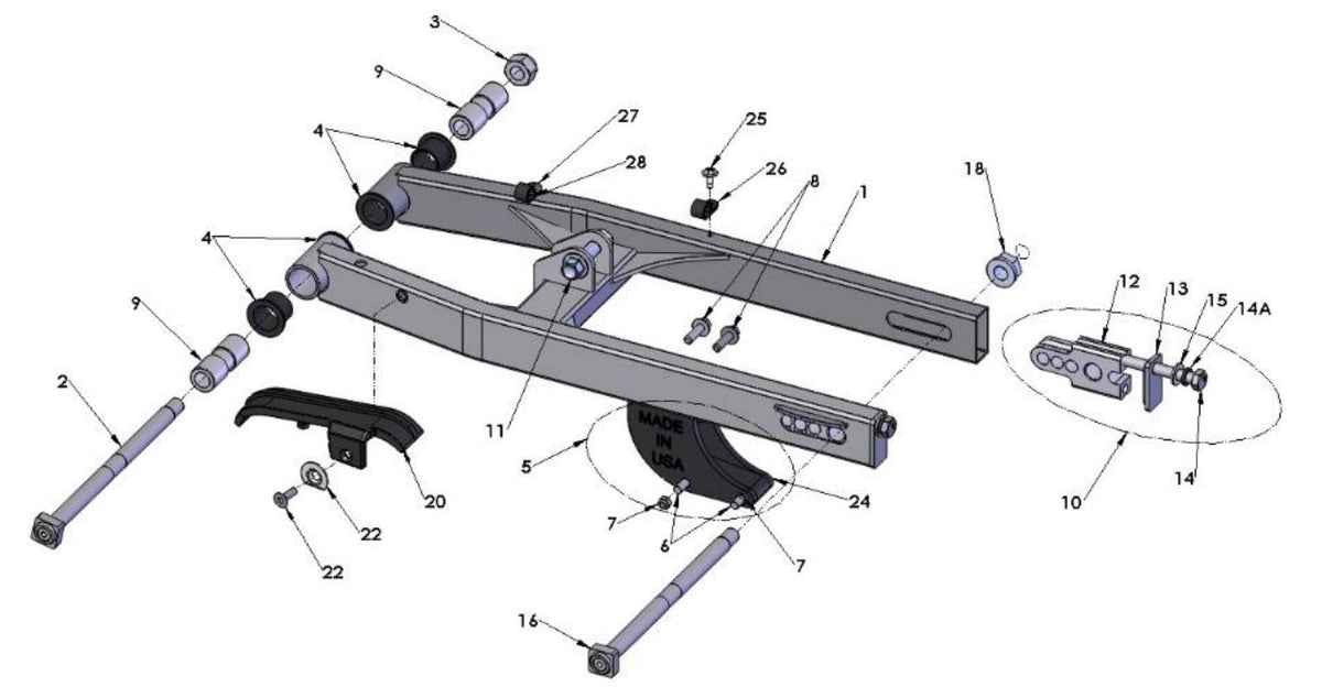 NUT - 12MM ACORN - ALUM — diagram reference