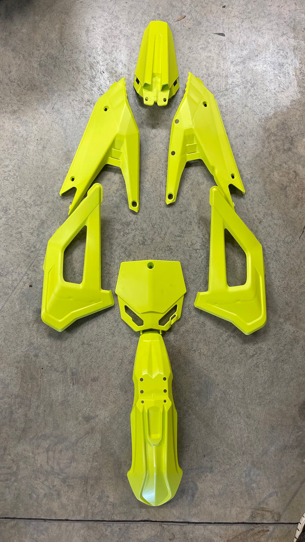 BODYWORK KIT - 2021 to 2024 - SRX fits All CX50 KING FWE CX5E - MEGA FLO YELLOW
