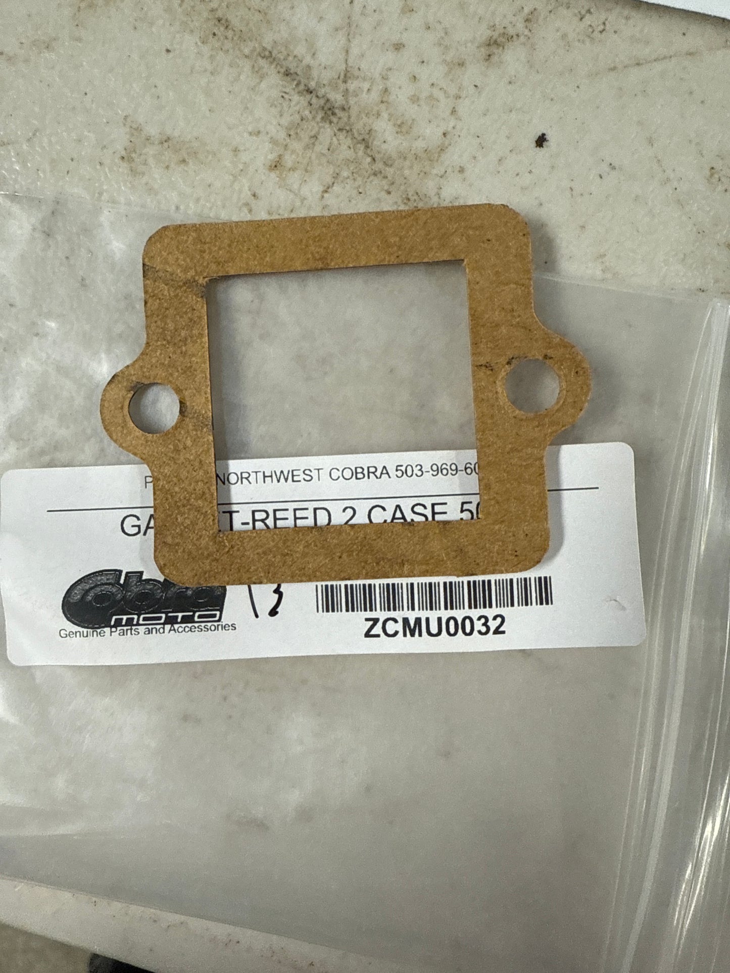 GASKET-REED 2 CASE 50CC