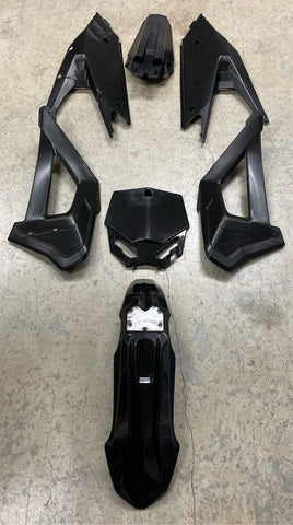 2025 and newer BODYWORK KIT - COBRA JR AND P3- ALL BLACK CX50 Junior plastics