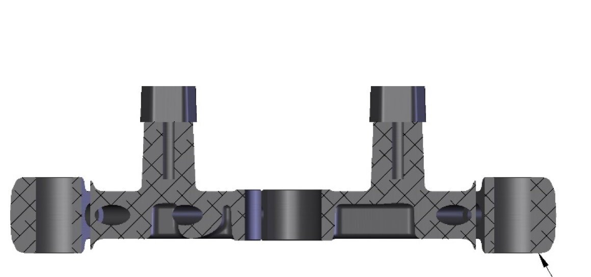TRIPLE CLAMP - TOP - 2019 to CURRENT - BLACK