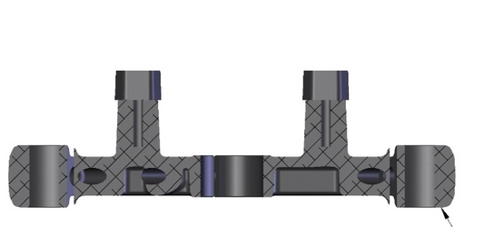 TRIPLE CLAMP - TOP - 2019 to CURRENT - BLACK