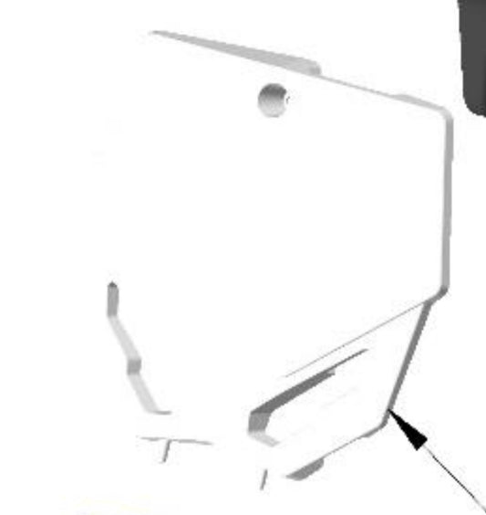 NUMBER PLATE - FRONT - 2021 and newer - WHITE