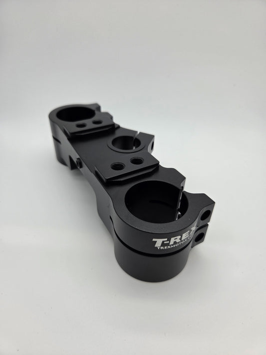 Cobra 50cc T-Rex Triple Clamp w/adjustable T-Rex Bar Mounts Black