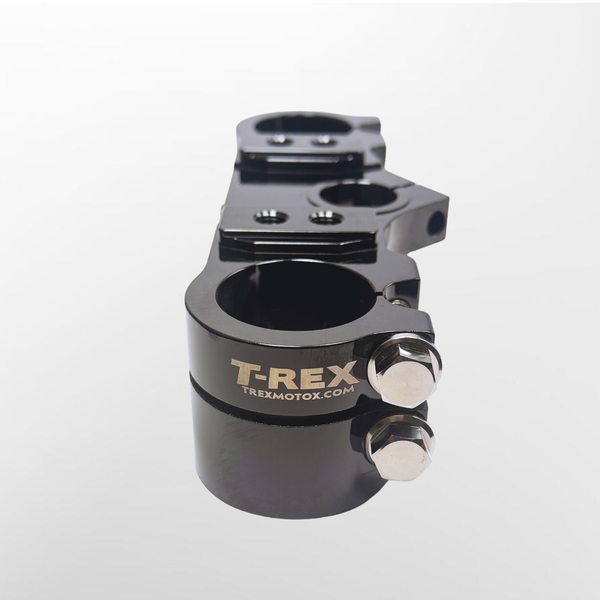 Cobra 50cc T-Rex Triple Clamp w/adjustable T-Rex Bar Mounts Black