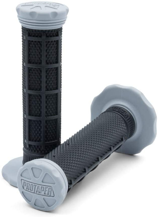 PRO TAPER MICRO - 1/3 WAFFLE MX COBRA GRIPS - BLACK / GREY