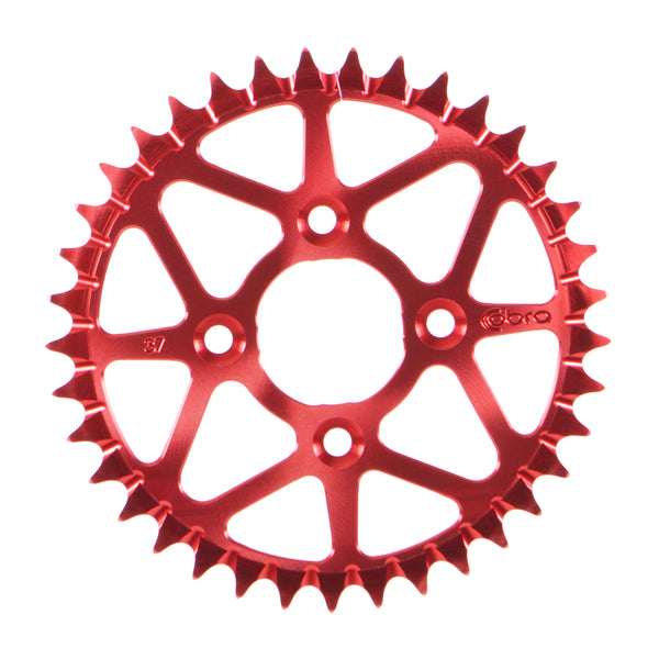 NEW COBRA SPROCKET 37T 415 SPOKE RED ANODIZED REAR PDM BOLT PATTERN