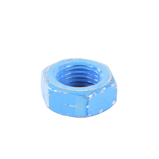 NUT 1/2-20 LEFT HAND ZINC BLUE