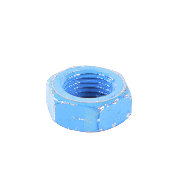 NUT 1/2-20 LEFT HAND ZINC BLUE