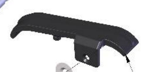 SWINGARM CHAIN GUARD - CX50 - WITH MOHAWK AND FOOT