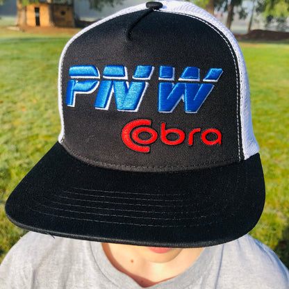 Raised Logo Pacific Northwest Cobra Snap BackTrucker Hat PNWCobra