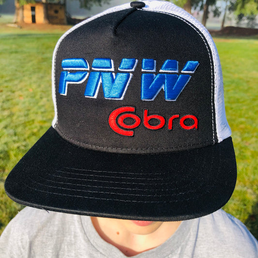 Raised Logo Pacific Northwest Cobra Snap BackTrucker Hat PNWCobra