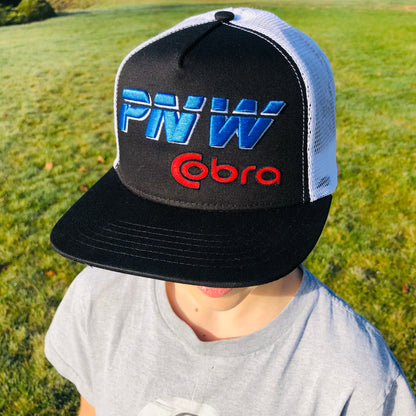 Raised Logo Pacific Northwest Cobra Snap BackTrucker Hat PNWCobra