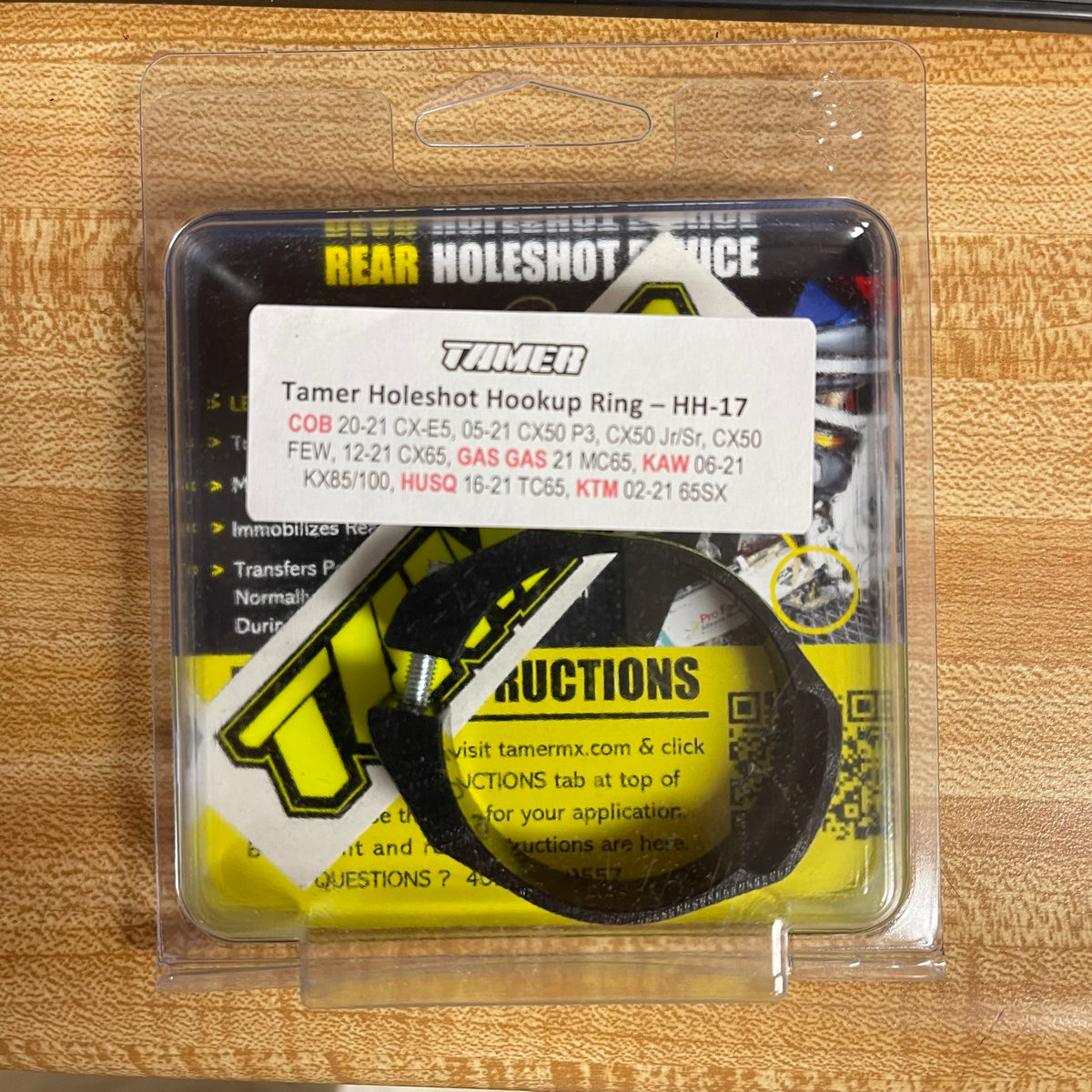 TAMER FRONT FORK RING for HOLESHOT STARTING DEVICE - BLACK - ALL CX50 and CX65 models