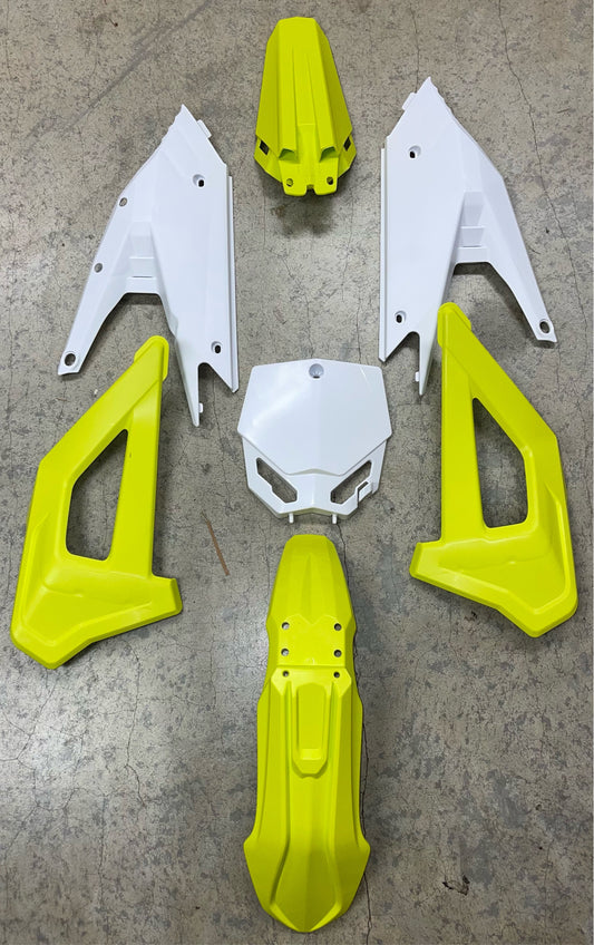 BODYWORK KIT - 2021 to 2024 - SRX fits All CX50 KING FWE CX5E - MEGA FLO YELLOW / WHITE