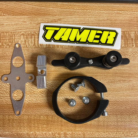 COMPLETE KIT - RING AND TAMER FRONT HOLESHOT HOOKUP DOUBLE BUTTON STARTING DEVICE - BLACK - ALL Cobras