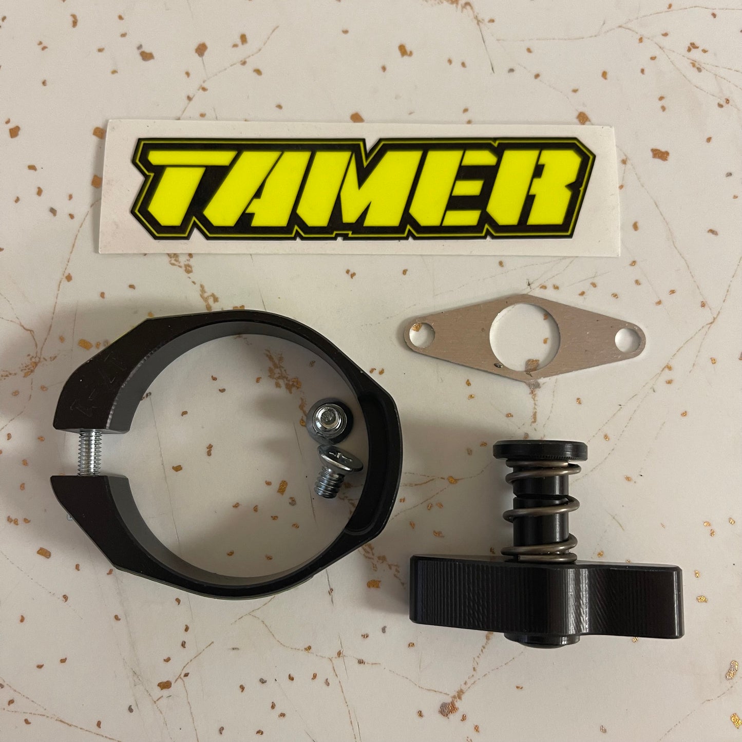 COMPLETE KIT - TAMER SINGLE BUTTON UNIT SYSTEM STARTING DEVICE BLACK W/ RING for Jr/P3