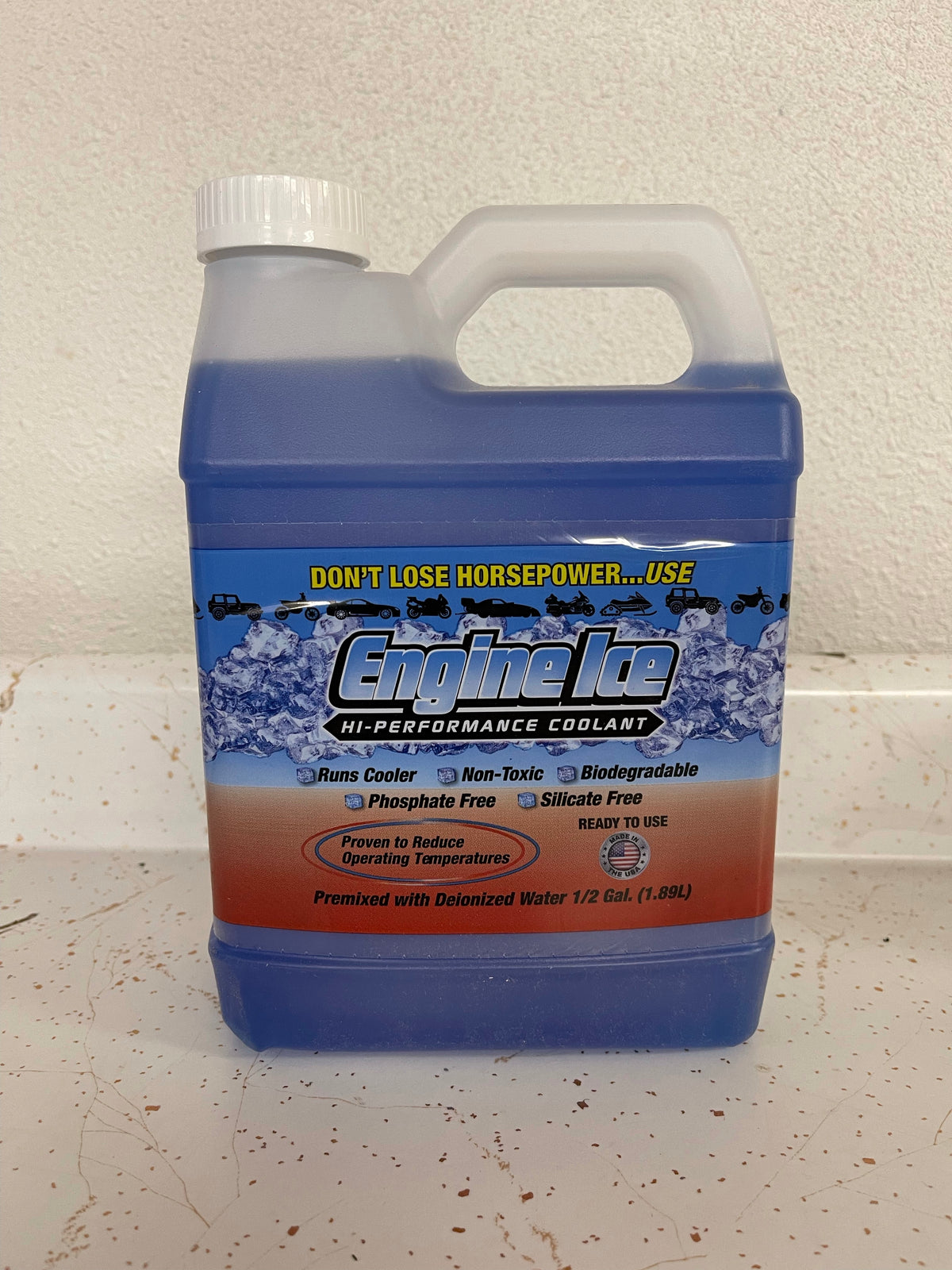 ENGINE ICE COOLANT 1/2 gallon 1.89L for radiator
