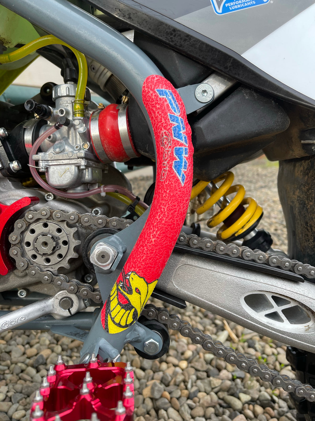 PNWCobra Logo CX50 KING Cobra FWE CX65 Frame Grip tape RED